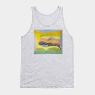 Colourful Mountains Shaped With Brilliant Vibrant Coloured Backgrounds Tank Top